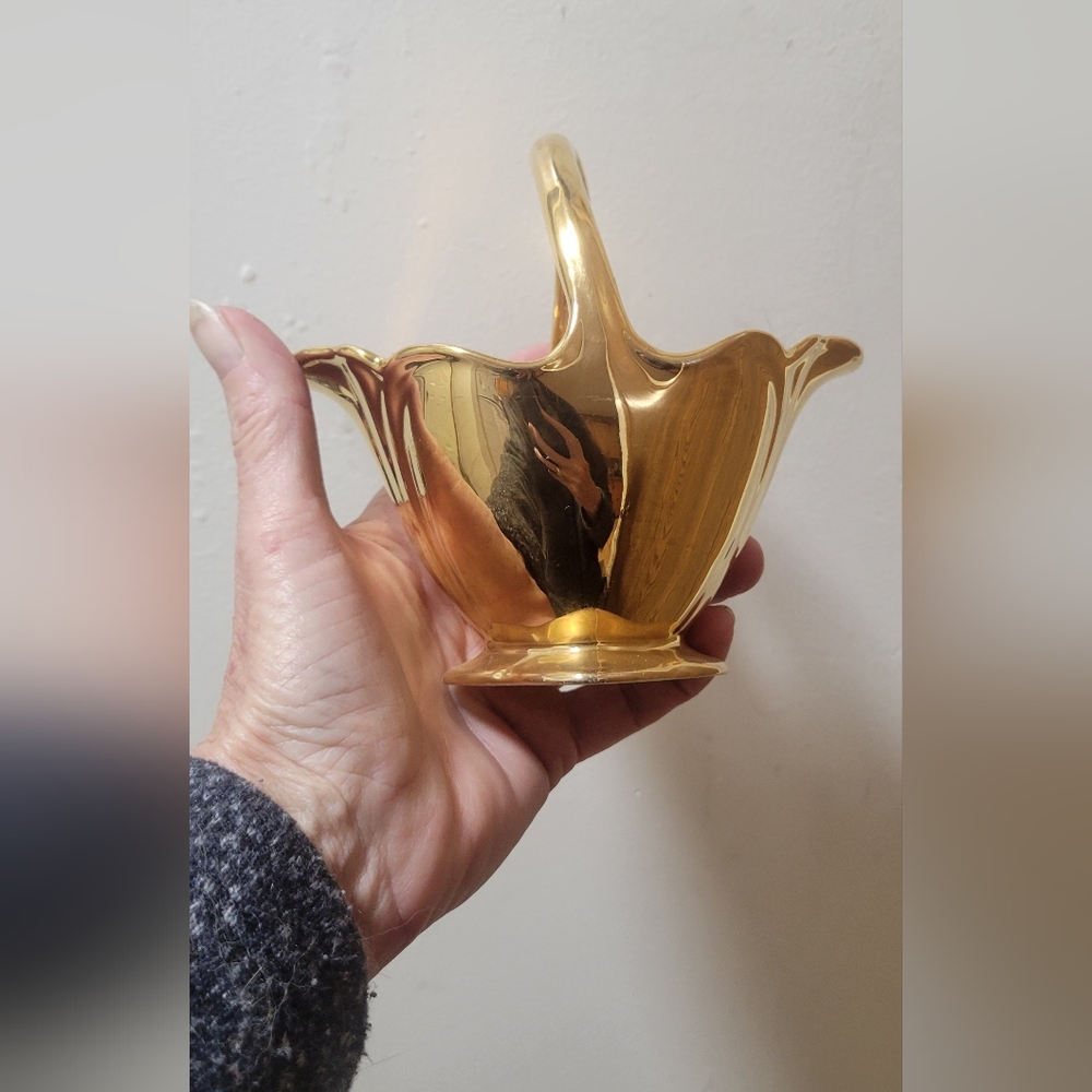 Royal Wilton~ Gold Decorative Vase